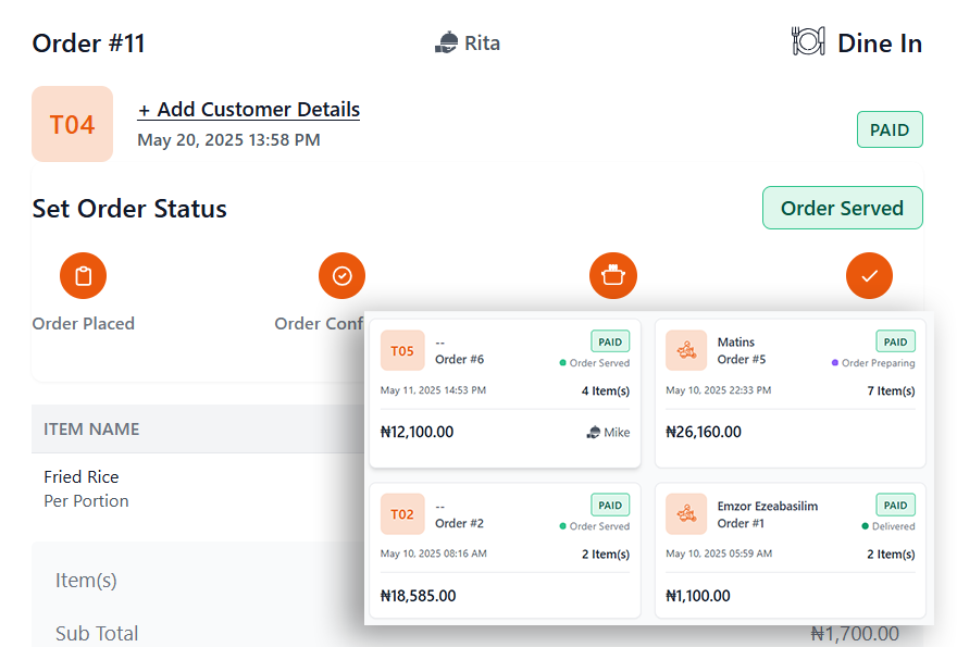 order management